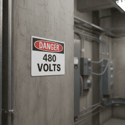 Danger 480 Volts
