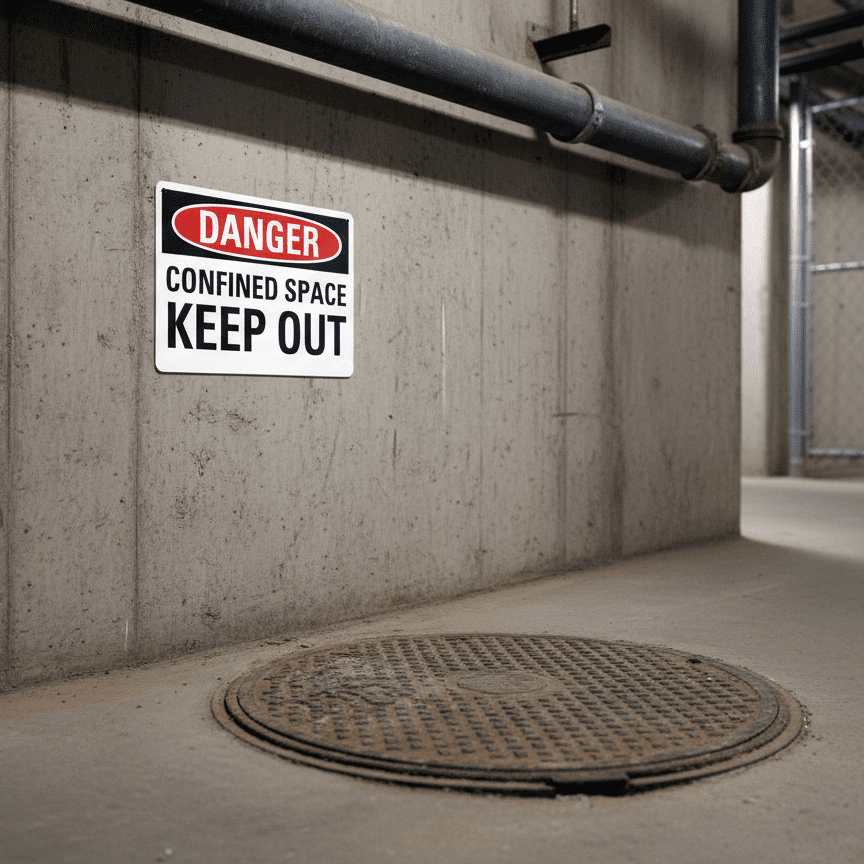 Danger Confined Space Keep Out - Image 2