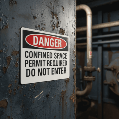 Danger Confined Space Permit Required Do Not Enter