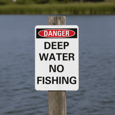 Danger Deep Water No Fishing