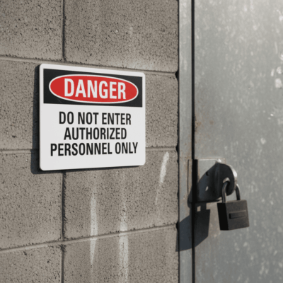 Danger Do Not Enter Authorized Personnel Only