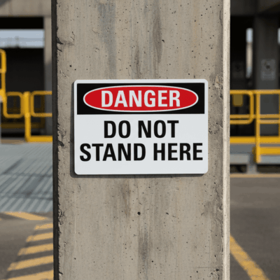Danger Do Not Stand Here