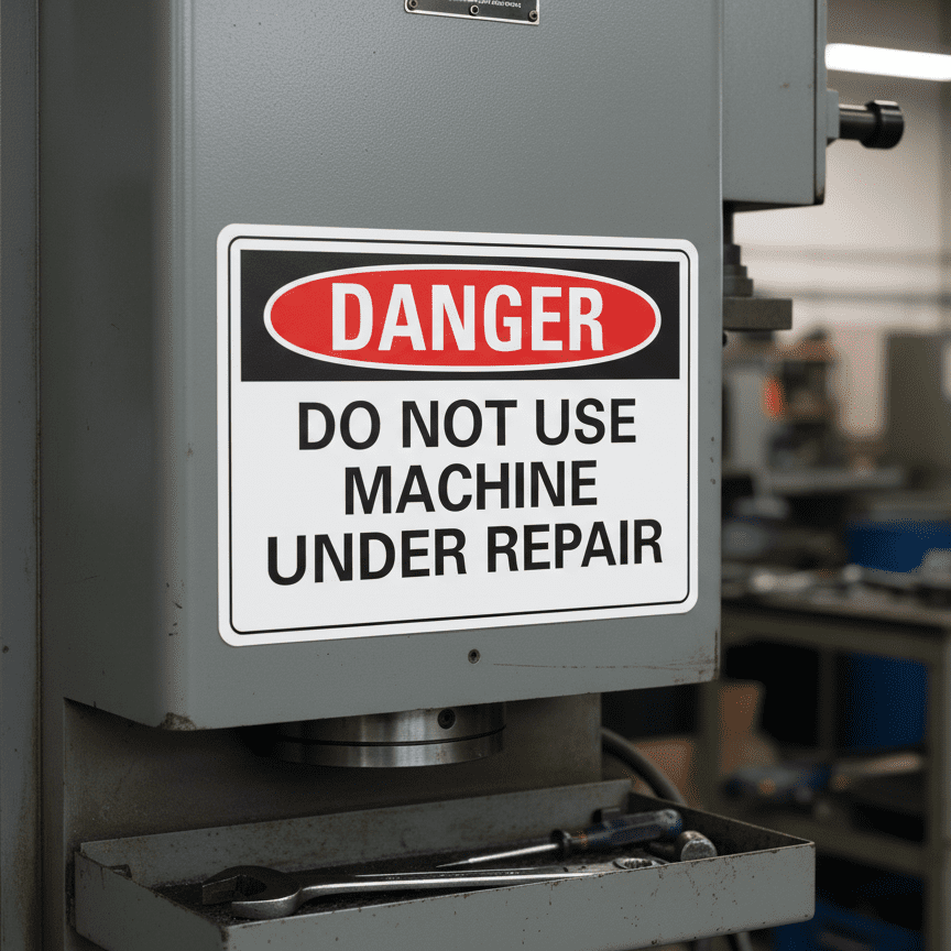 Danger Do Not Use Machine Under Repair