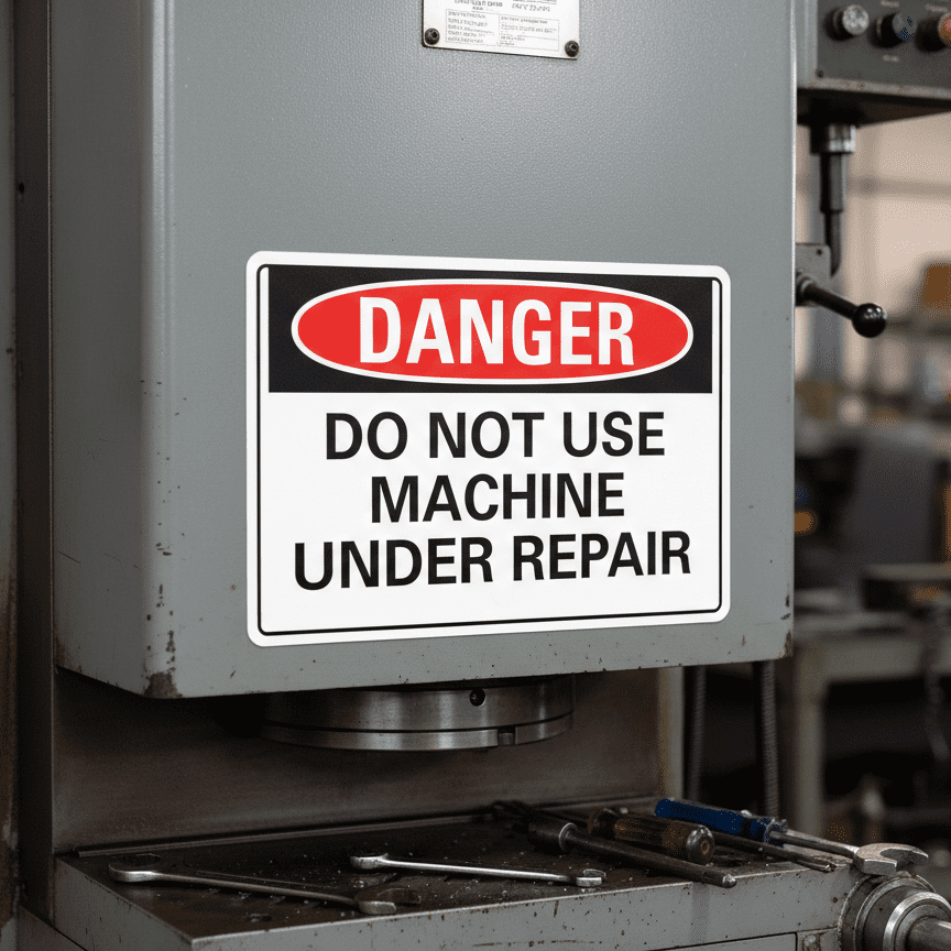 Danger Do Not Use Machine Under Repair - Image 2
