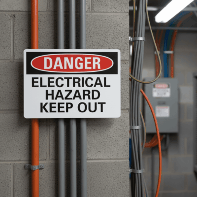 Danger Electrical Hazard Keep Out