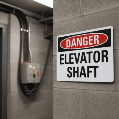 Danger Elevator Shaft