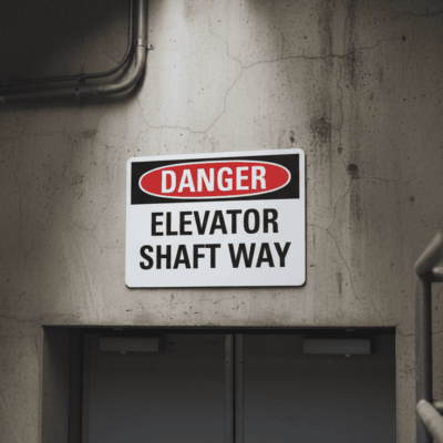 Danger Elevator Shaft Way
