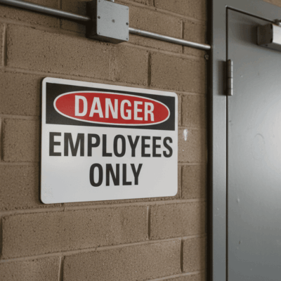 Danger Employees Only