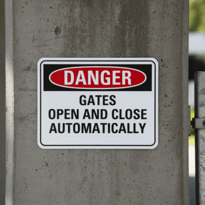 Danger Gates Open And Close Automatically