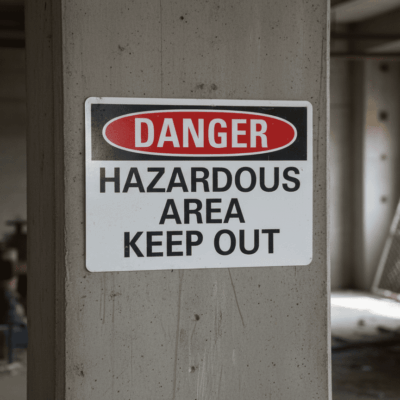 Danger Hazardous Area Keep Out