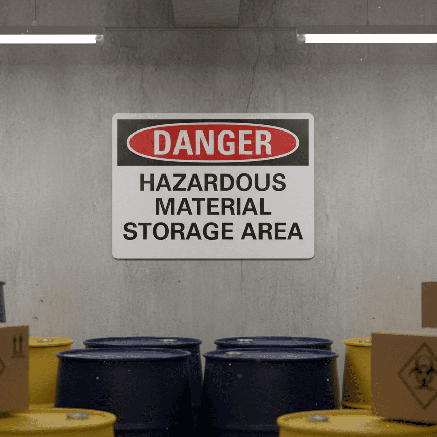 Danger Hazardous Material Storage Area - Image 2
