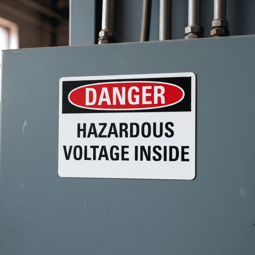 Danger Hazardous Voltage Inside - Image 2