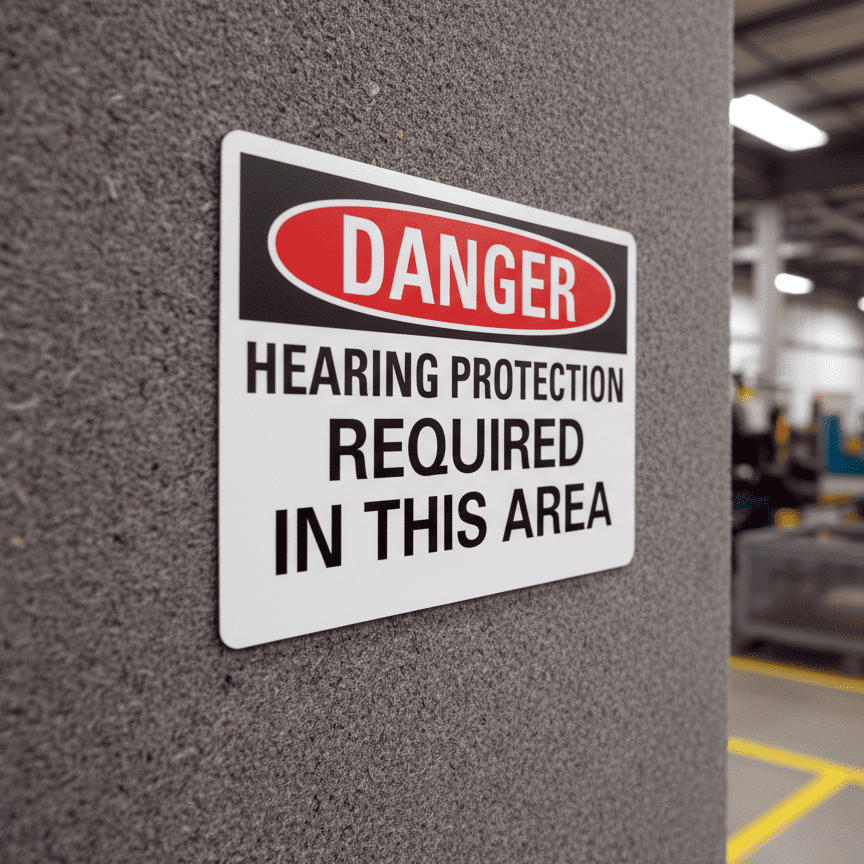 Danger Hearing Protection Required In This Area - Image 2