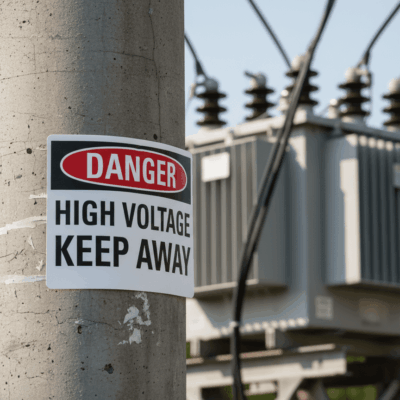 Danger High Voltage Keep Away