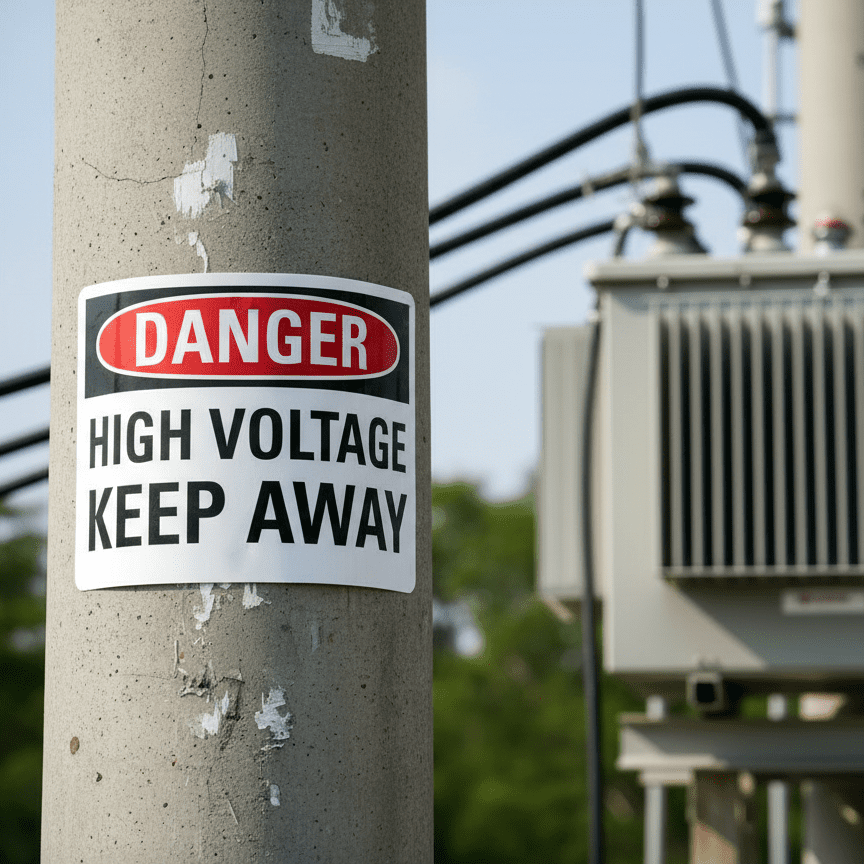 Danger High Voltage Keep Away - Image 2