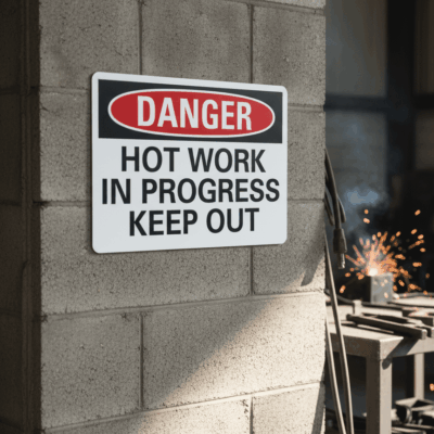 Danger Hot Work In Progress Keep Out