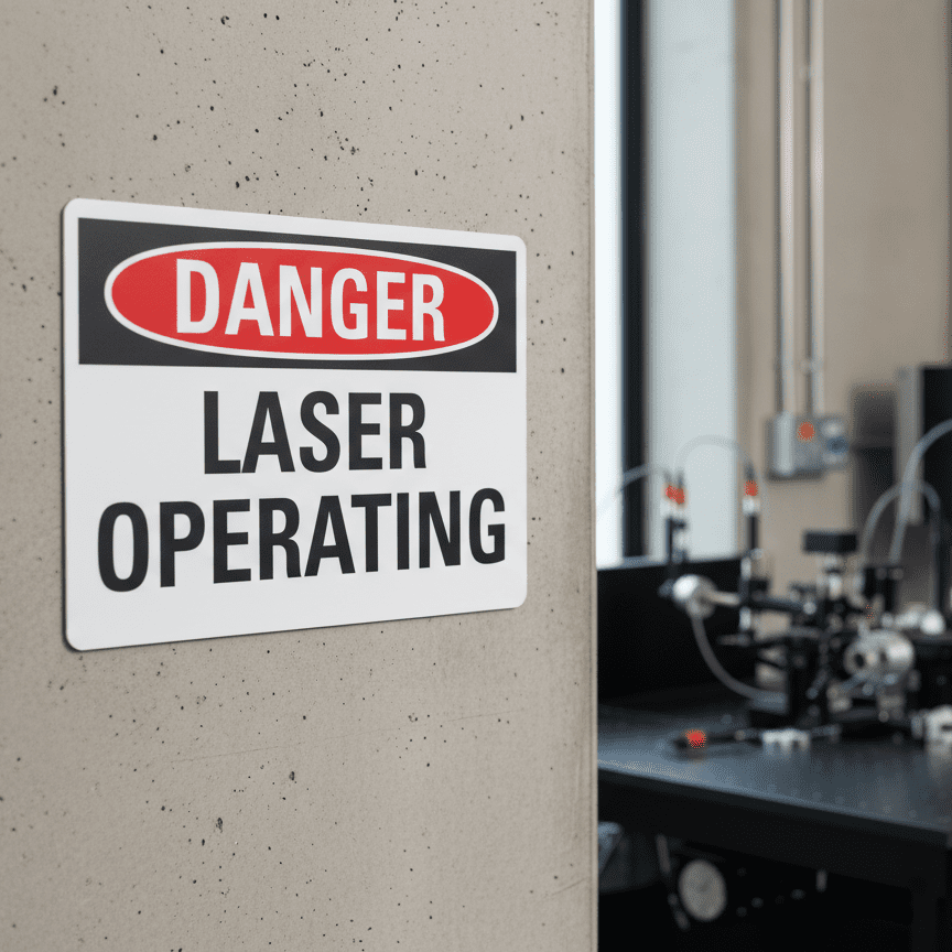 Danger Laser Operating - Image 2