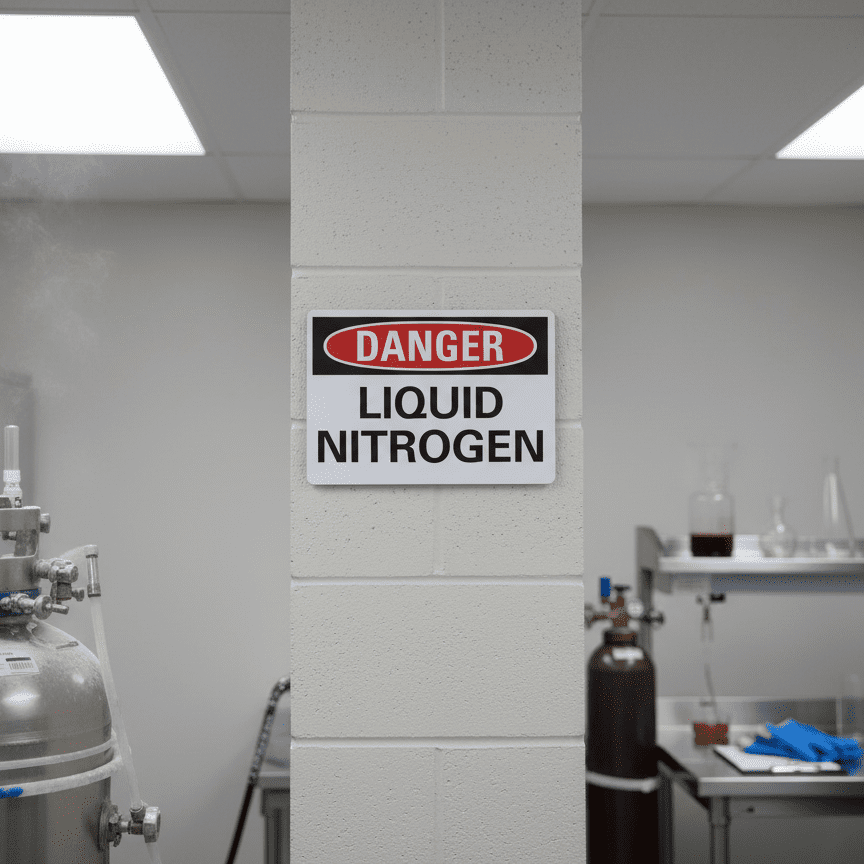 Danger Liquid Nitrogen