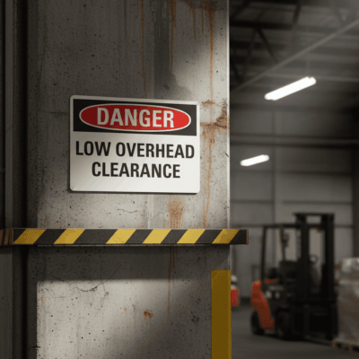 Danger Low Overhead Clearance