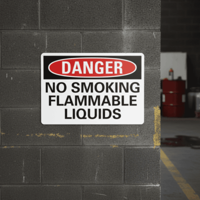 Danger No Smoking Flammable Liquids