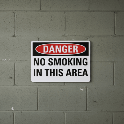 Danger No Smoking In This Area
