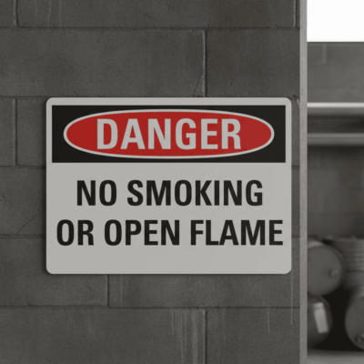 Danger No Smoking Or Open Flame