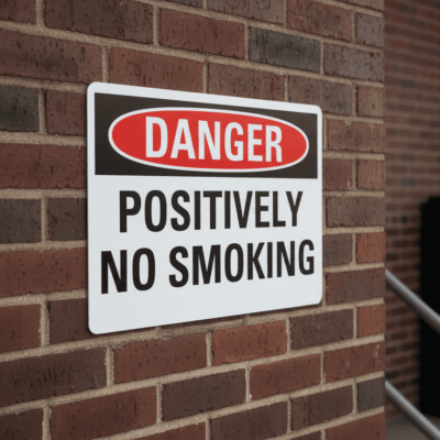 Danger Positively No Smoking