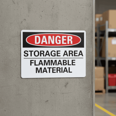 Danger Storage Area Flammable Material