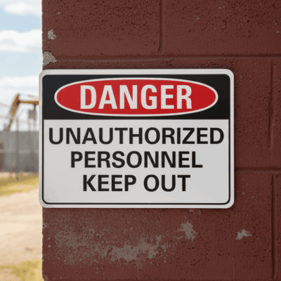 Danger Unauthorized Personnel Keep Out