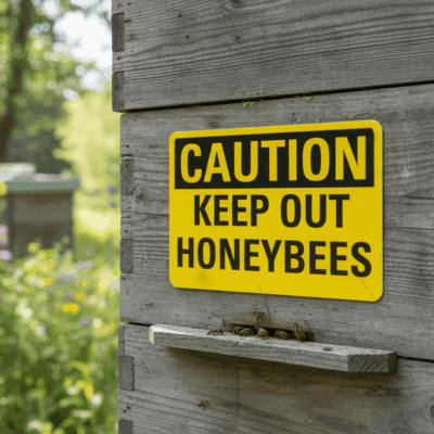 Caution Keep Out Honeybees
