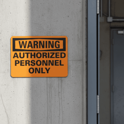 Warning Authorized Personnel Only