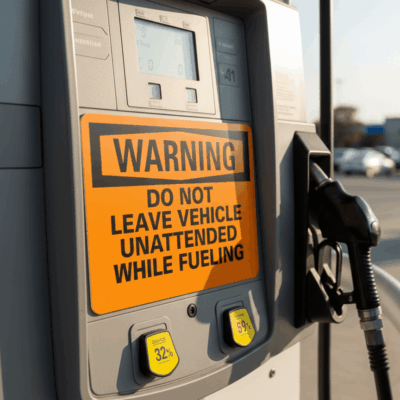 Warning Do Not Leave Vehicle Unattended While