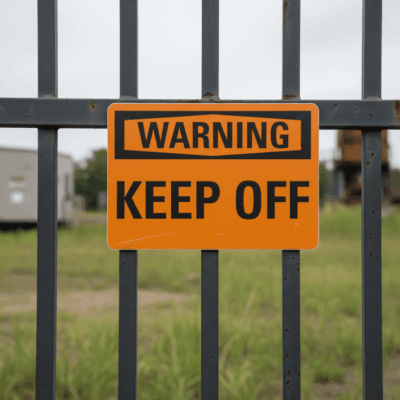 Warning Keep Off
