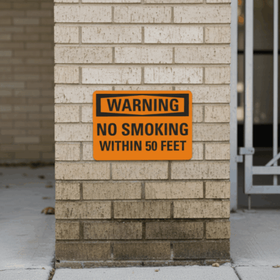 Warning No Smoking Within 50 Feet