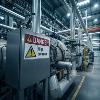 Danger High pressure.