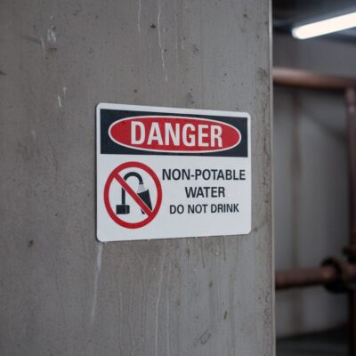 Danger Non-potable water do not drink