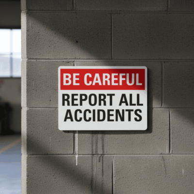 Be Careful Report All Accidents