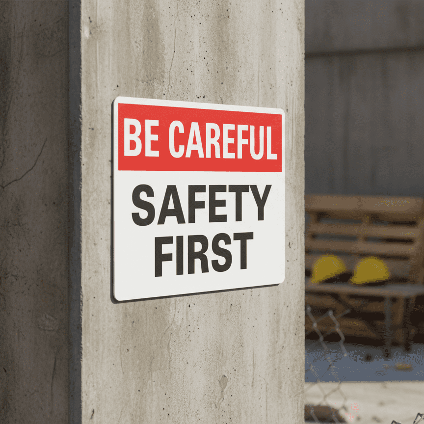 Be Careful Safety First
