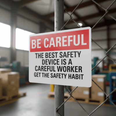 Be Careful The Best Safety Device Is A Careful Worke