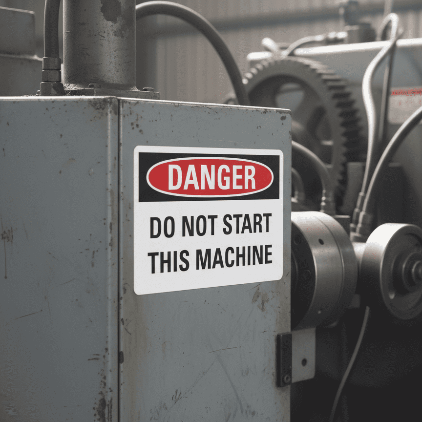 Danger Do not start this machine - Image 2