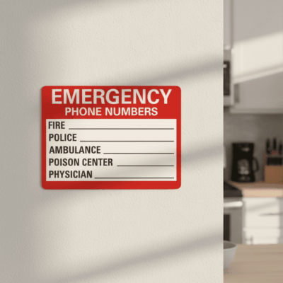 Emergency Phone Numbers Fire ___Police ___