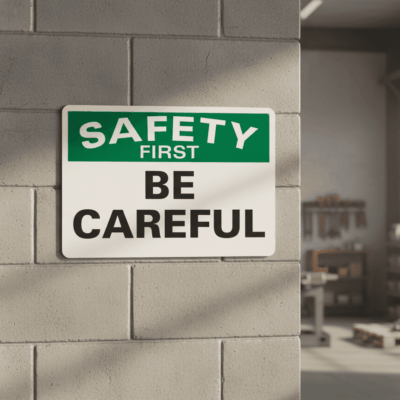 Safety First Be Careful