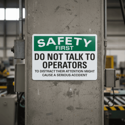 Safety First Do Not Talk To Operators To Distract
