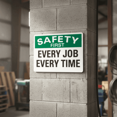 Safety First Every Job Every Time