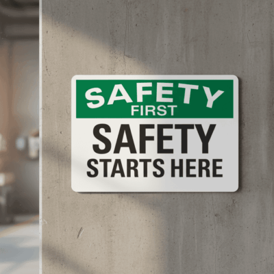 Safety First Safety Starts Here