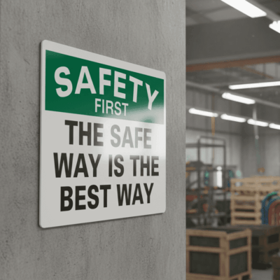 Safety First The Safe Way Is The Best Way