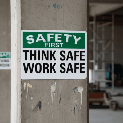 Safety First Think Safe Work Safe