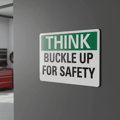Think Buckle Up For Safety