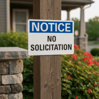 Notice No Solicitation