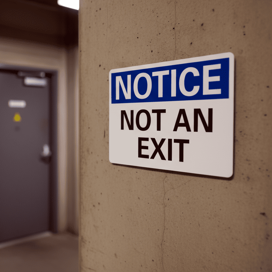 Notice Not An Exit